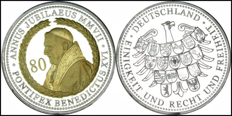 Niemcy - medal z okazji 80 urodzin